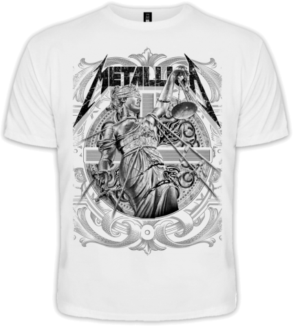 Футболка Metallica "And Justice For All" (біла)
