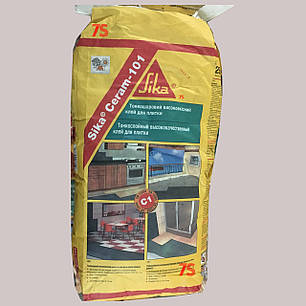 SikaCeram®-101 - морозостійкий клей для приклеювання плитки, С1Т, 25 кг., фото 1