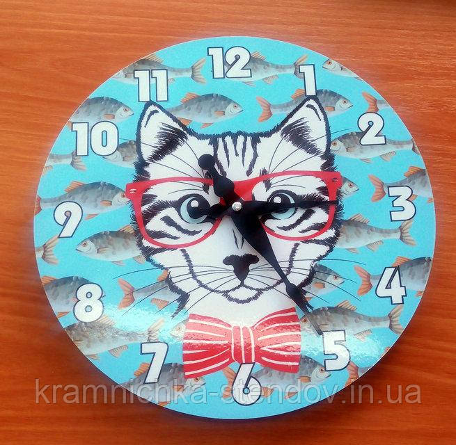 Оригинальные настенные часы "Кот"