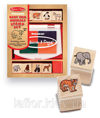 Штампи Детенаші звірів зоопарку Melissa&Doug , фото 1