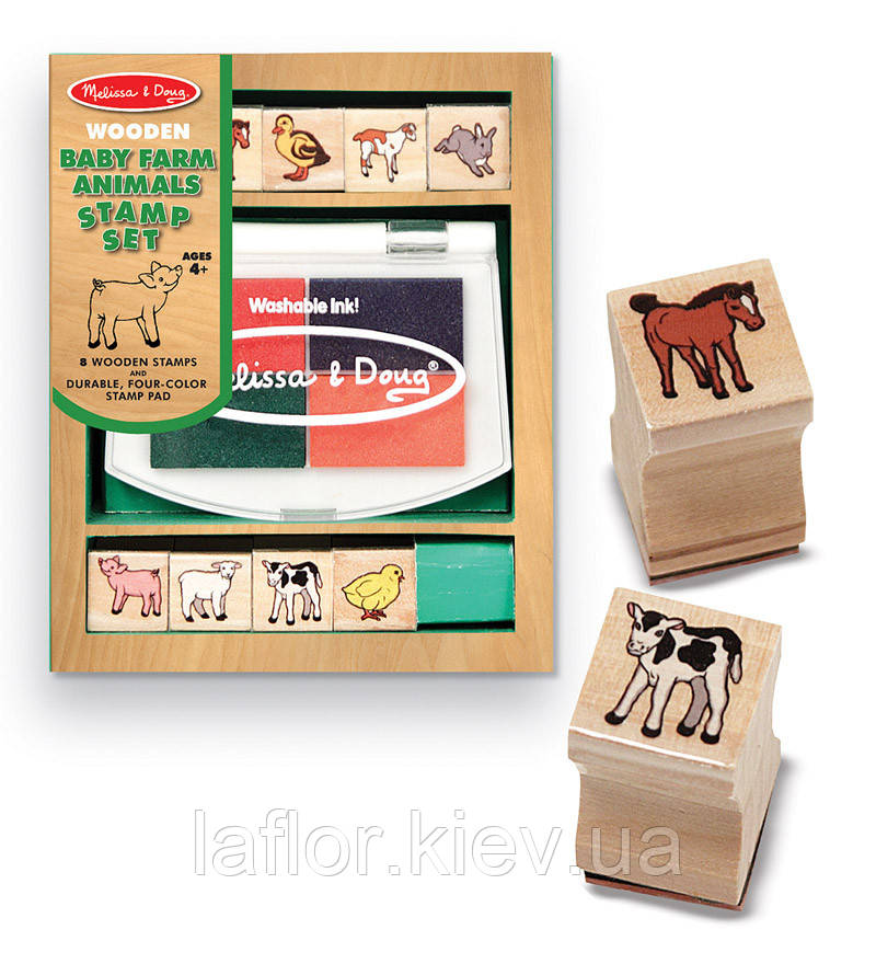 Штампи Детенаші звірів ферми Melissa&Doug
