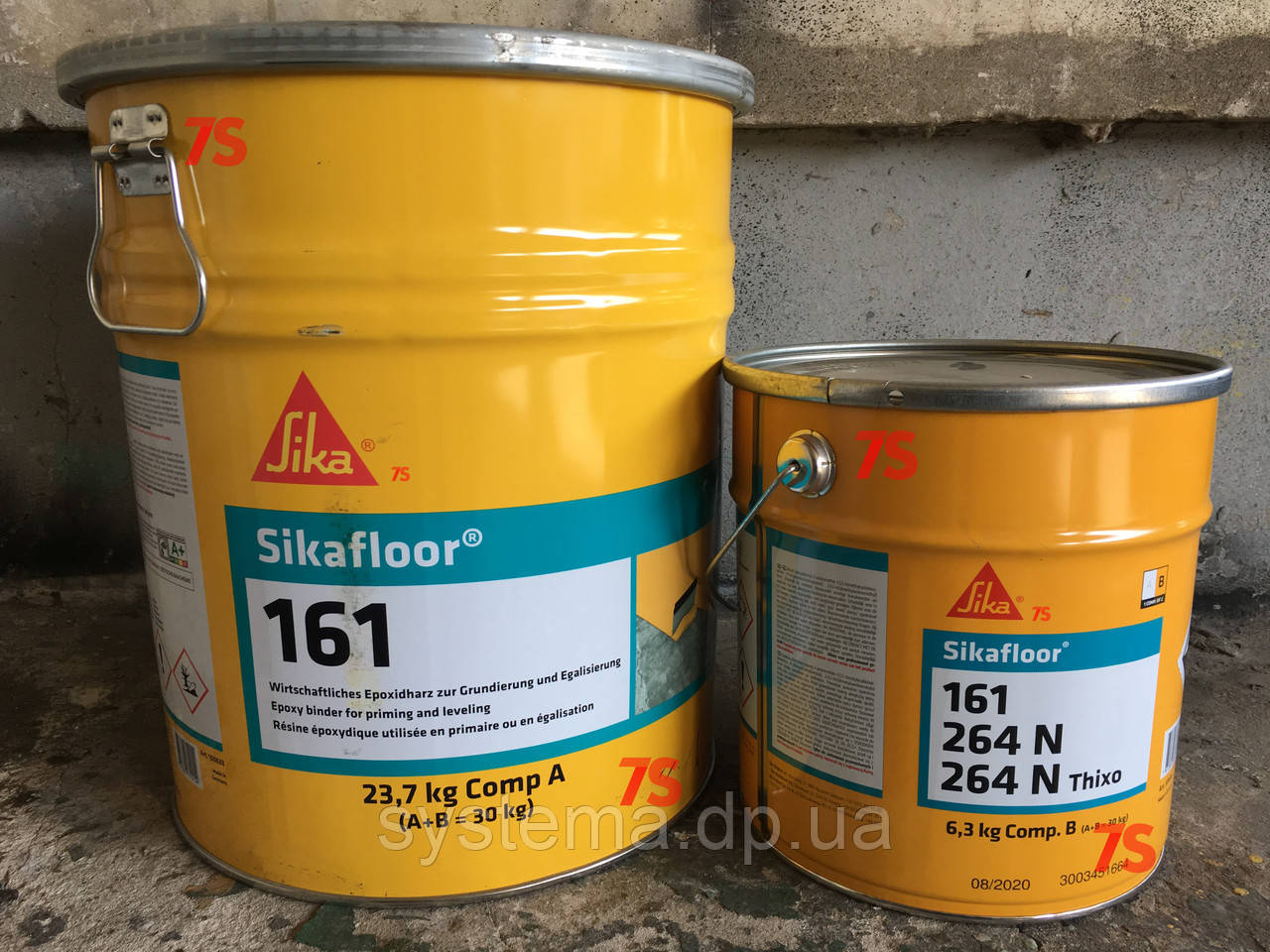 Sikafloor®-161 - Двокомпонентна епоксидна смола, ґрунтовка для бетонних основ, 30 кг