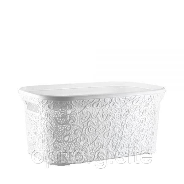 Кошик для білизни Ажур 47 л без кришки Elif Plastik 323