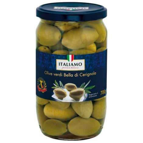 Оливки гігантські Italiamo Olive verdi Bella di Cerignola, 700 г