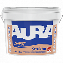 Структурна фарба для фасадів та інтер'єрів Aura Dekor Struktur 10л (14,8 кг)