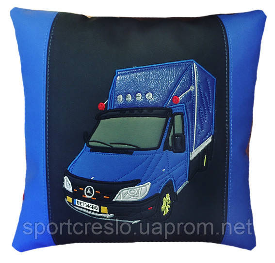 Автомобильная подушка с вышивкой силуэта авто - фото 3 - id-p778539736
