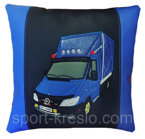 Автомобильная подушка с вышивкой силуэта Вашего авто - фото 1 - id-p778541642