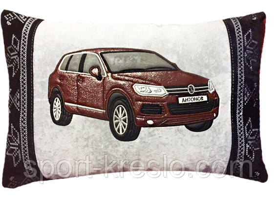 Автомобильная подушка с вышивкой силуэта Вашего авто - фото 8 - id-p778543106
