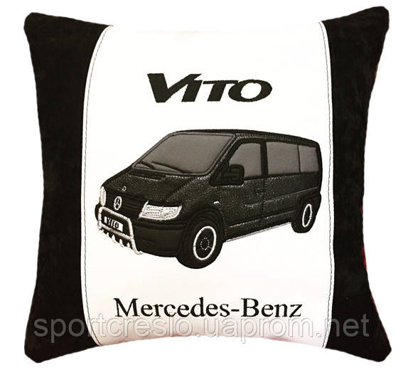Автомобильная подушка с вышивкой силуэта Вашего авто - фото 1 - id-p778543333