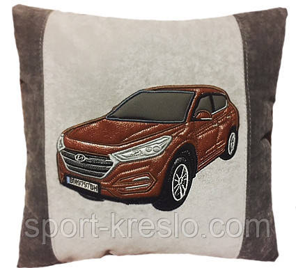 Автомобильная подушка с вышивкой силуэта Вашего авто - фото 4 - id-p778547322
