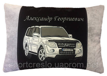 Автомобильная подушка с вышивкой силуэта Вашего авто - фото 6 - id-p778547322