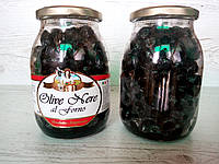 Маслины черные Olive Nere al Forno Bella Contadina вяленые, в масле, 900 г.