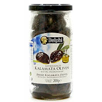 Маслины черные Delphi Kalamata Oliven вяленые, 200 г.