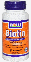 Біотин Now Foods Biotin 5000 mcg Caps 60