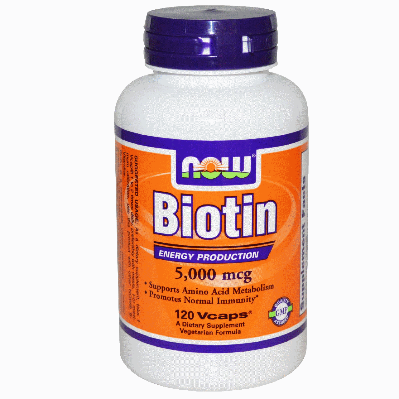 Біотин Now Foods Biotin 5000 mcg 120 Caps, фото 1