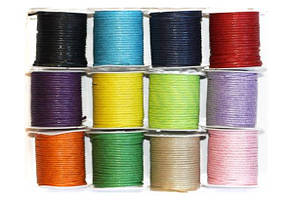 Мотузка декоративна вощена 4,5м d=1мм мікс (12)