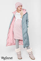 Зимнее пальто для беременных TOKYO OW-48.063, оливковый с пудрой S