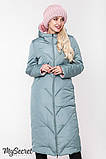 Стильне зимове двостороннє пальто для вагітних TOKYO OW-48.063, оливковий з пудрою, розмір 44, фото 9