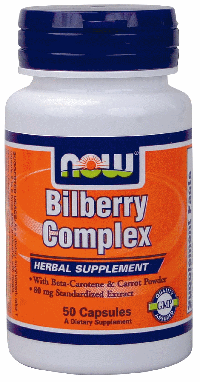 Чорниця Комплекс Now Foods Bilberry Complex 50 Caps, фото 1