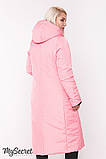 Зимове двостороннє пальто для вагітних TOKYO OW-48.062, рожеве з чорним, розмір 44, фото 7
