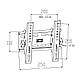 Настінний кронштейн для телевізора КБ-61М нахил vesa 200*200, фото 3