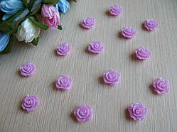 Серединка акрилова — Бузкова троянда малятка р-р — 9 мм ціна 7.5 грн — 10 шт.