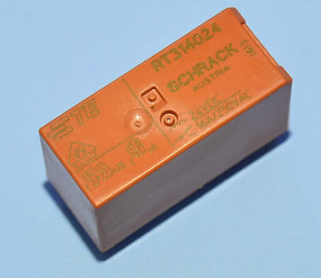 Реле 24V 1група RT314024 (16A 240V) 8pin on-on, TE Connectivity