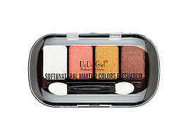 Тіні DoDo Soft & Natural Makeup Colors Eyeshadow 4 кол овал (Палітрою 3 шт. № 1,2,4) | 3007D