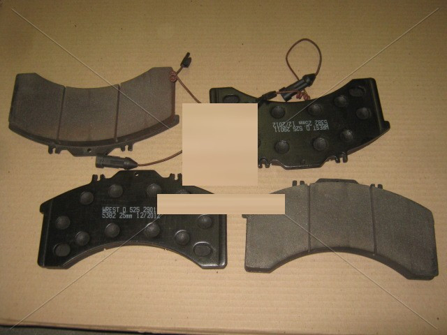 Колодка гальмівна WVA 29011 Iveco ОЕ 1906459 (4 штуки) Туреччина US 50702, фото 1
