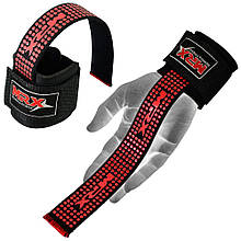 Лямки станові MEX Nutrition V-Pro Lifting Straps Red