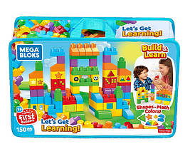 Конструктор Mega Bloks Давайте вчитися 150 деталей в сумці FVJ49 let's Get Learning Building Set