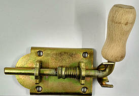 Пружинний дверний засов 100 мм