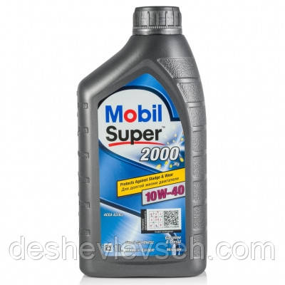 Масло MOBIL Super 2000 10W40 1л, (MOBIL)