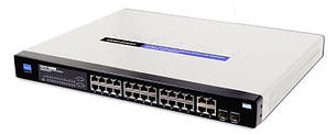 Lynksys Cisco SPS224G4 провайдерский, (VLAN, QoS, захист), 24xEthernet, 2xGigabit Ethernet, фото 2