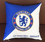 Подушка сувенірна декоративна з логотипом Манчестер, фото 4