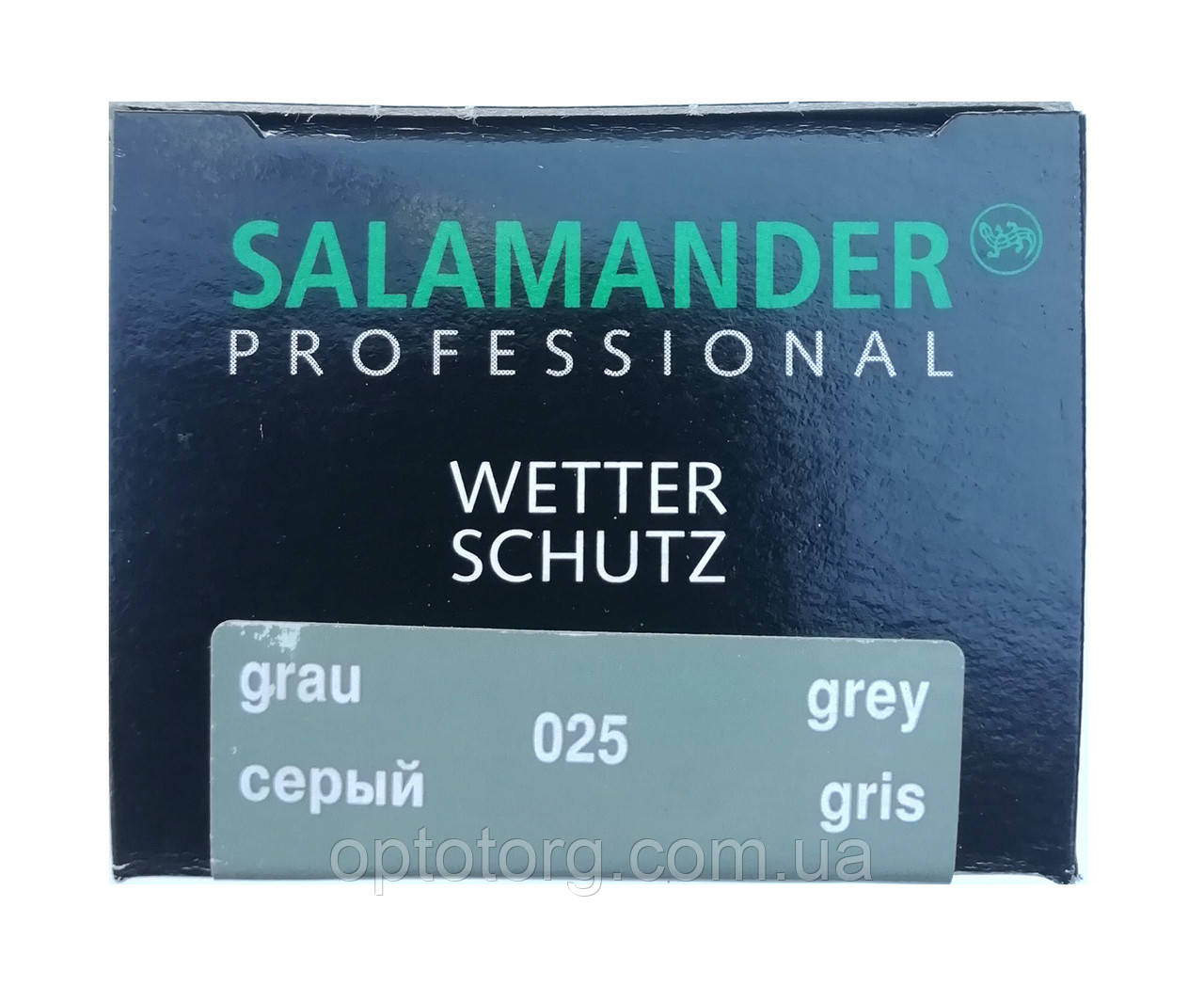 Крем з губкою сірий "Wetter-Schutz" PROFESSIONAL для гладкої шкіри Саламандра 75 мл