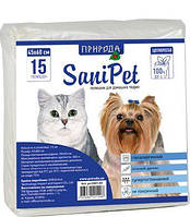 Пеленки гигиенические для кошек и собак Природа SaniPet, 45*60 см