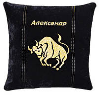 Сувенирная подушка с вышивкой знака Зодиака