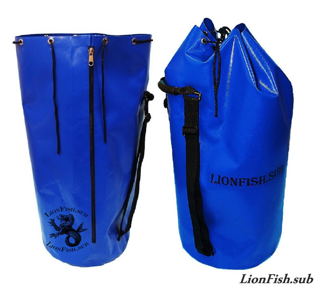 Гермомешок Сумка - Баул на молнии и плечевыми ремнями от LionFish.sub для Вещей, Снаряжения, Рыбы