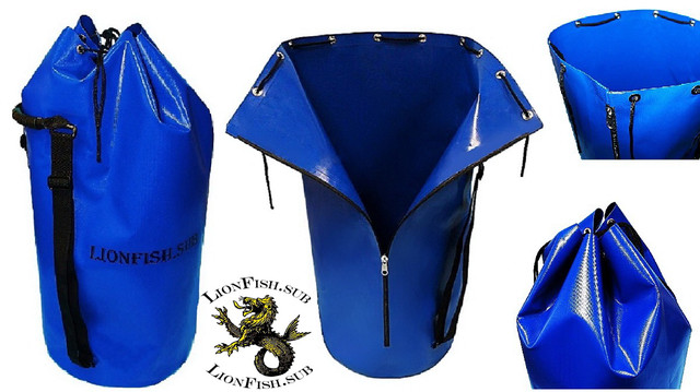 Гермомешок Сумка - Баул на молнии и плечевыми ремнями от LionFish.sub для Вещей, Снаряжения, Рыбы