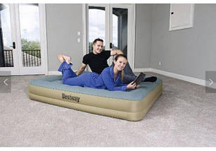 Надувне ліжко Bestway 69003 (203х152х33 см) - електронасос, фото 2