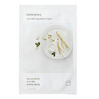 Innisfree My Real Squeeze Mask Тканевая маска Ginseng (Женьшень)