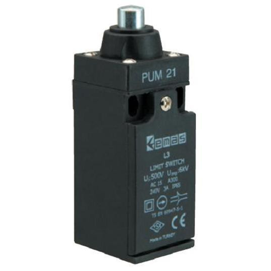 Вимикач кінцевий з металевим штирьком (1НО+1НЗ), фото 1