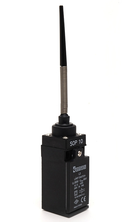 Вимикач кінцевий з пласт. консоллю і пружиною з пластиковим наконечником (1НО+1НЗ), фото 1