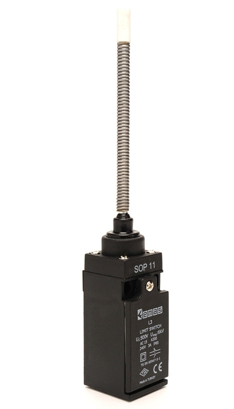 Вимикач кінцевий з пласт. консоллю і пружиною з пластиковим наконечником (1НО+1НЗ), фото 1