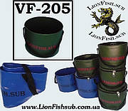 Відро LionFish.sub для прикорму без кришки 5 л Складне з ПВХ