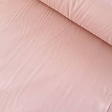 Сатин Люкс однотонний рожева пудра, ширина 240 см, фото 2