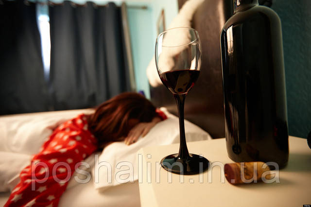 келих вина перед сном