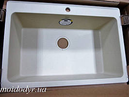 Мийка кухонна врізна гранітна в один рівень із стільницею Vered D-2001 Vanila Granit