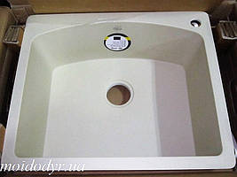 Мийка кухонна врізна гранітна в один рівень із стільницею Vered D-3001 Vanila Granit